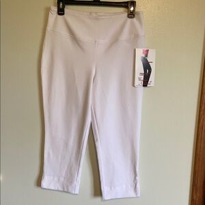 White Cropped Capris - Wicked